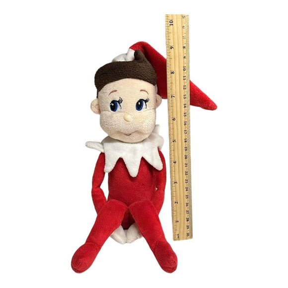 2005 Pixie Boy Christmas Magic Elf on the Shelf Plushee Pal Knee Hugger Blue Eye - Picture 4 of 9